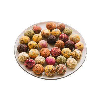 China NO--Preservatives Gift Packs Natural Handcrafted No Additives Ball Shape Pure Organic Dried Flowering Tea Balls for sale