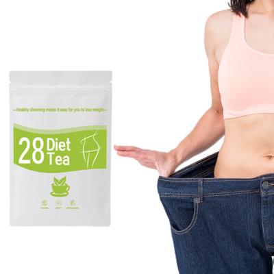 China 28 Days Private Label Gut Detox Low Fat Tea Fast Slimming Fat Burning Tea Green Tea for sale