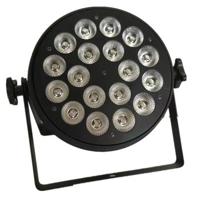 China Fan inside. led par 18x18W 6in1 wash par64 wedding lighting 18pcs 6in1 par64 dimmer rgbwauv dimmer dmx par for sale