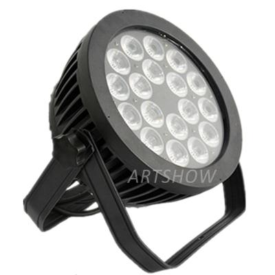 China Aluminum Casting IP65 18pcs 10w 4IN1 RGBW Waterproof DMX512 Stage Light 18x10W Silence LED Par Housing Outdoor Thin Flat Light for sale