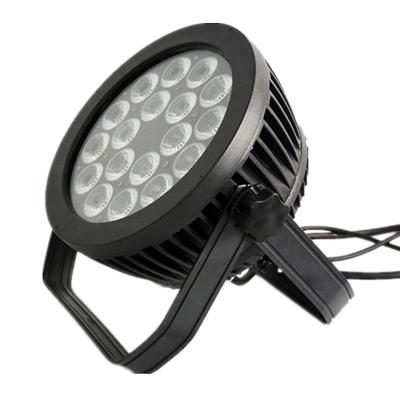 China Aluminum casting outdoor waterproof led par 18pcs 18x12w housing 4in1 ip65 rgba led par stage wash silence par light for sale