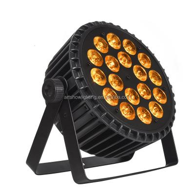 China Fan inside. Par LED RGBWA 18x15W 5IN1 Lighting DJ Par Canned Light Aluminum Alloy DMX 512 DMX DJ Wash Stage Light for sale