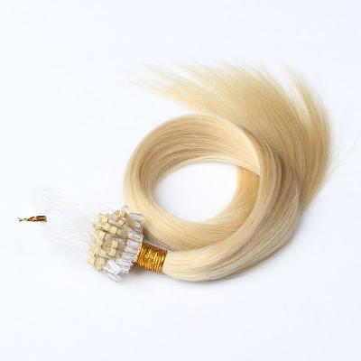 China Silky Straight Wave Pre Bonded Ring Type 1g Human Remy Brazilian Easy Locks Keratin Hair Micro Ring Hair 100% Locks for sale