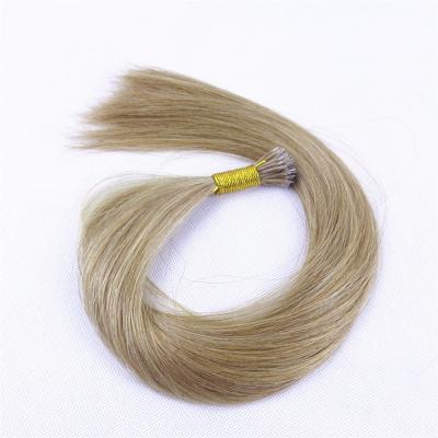 China Original Pure Natural Nano Russian Nano Hair Extensions Double Curl Blonde Hair Bead Hair Extensions Tip Nano Hair Ring Pulled Nano Hair For Women for sale