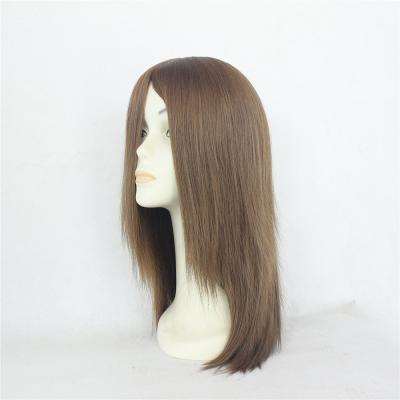 China Jewish Hairline Wig Hairline Wave Wig Topper Indian Virgin Straight Wig Silk Base Wigs Purple Kosher Silk Top Realistic Silky Straight Hair for sale