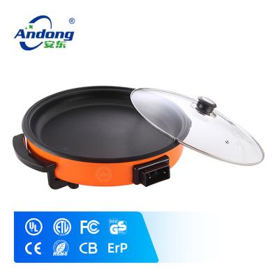 China Sustainable Non-Stick Electric Pan Electric Pan Pizza Coating Pan With CE CB GS ROHS LFGB for sale