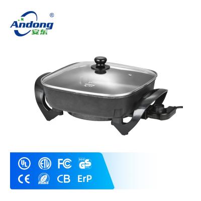 China RV Andong mini auto-thermostat multi control electric pizza pan non-stick coating cooker made in china for sale