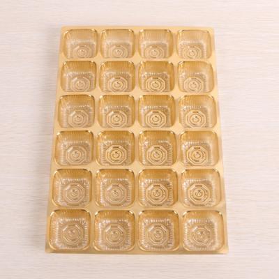 China PET / PVC Gold Coated Gold Plastic Blister Packets For Foods And Chocolates for sale