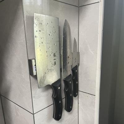 China Kitchen Knives Accessories Strong Magnetic Hot Selling Magnetic Magnetic Strip Holder Knife Rack For Wall for sale