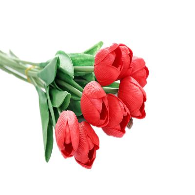 China Wholesale Artificial PU Tulips Flowers Mothers Day Gifts Wedding Home Flower Ted Bakerblushing Bouquet Artificial Tulip Decoration for sale