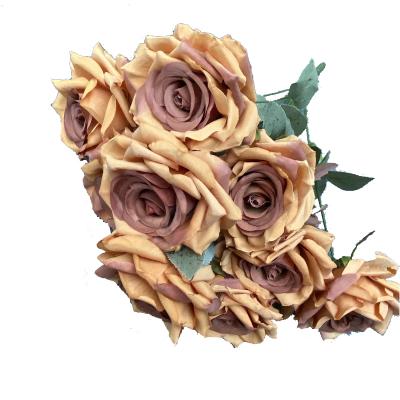 China China Decoration Indoor/Out Door Beautiful Silk Flower Rose Office Home Hotel Artificial for sale