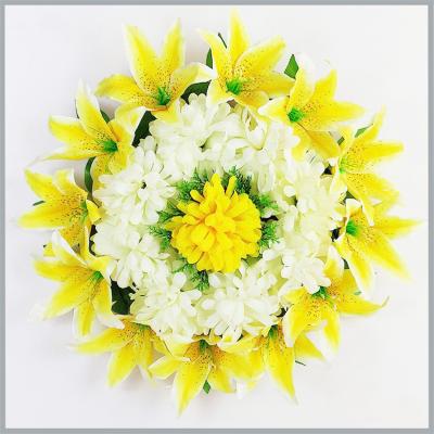 China Indoor / Out Door Cheap Artificial Chrysanthemum Cane For Funeral Using for sale