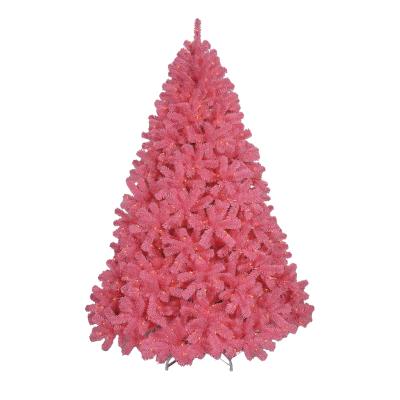 China Eco-Friendly Slim Modern Artificial Rainbow PVC Tinsel Pop Up Decorative Customized Snow Colorful Christmas Tree With Stand for sale