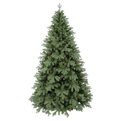 China Classic Artificial Christmas Tree PE Green PVC Hinged Artificial Christmas Tree Decorated On Sale for sale