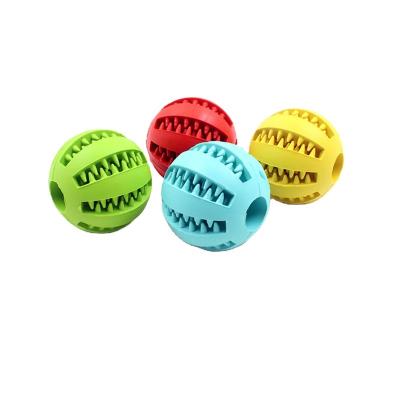 China Durable Dog Ball Natural Rubber Toys Solid Bouncy Hard Popsicle Chewing Toy for sale