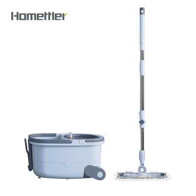 China 360 Sustainable Wet and Dry Wash Flat Mop Bucket for Floor Cleaning Magic Mop Folding Flat Mop Bucket for sale