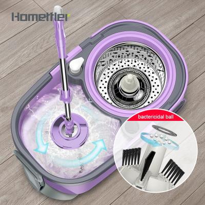 China Online Shopping 360 Rotary Broom And Bucket Set Sustainable Cleaning Broom for sale