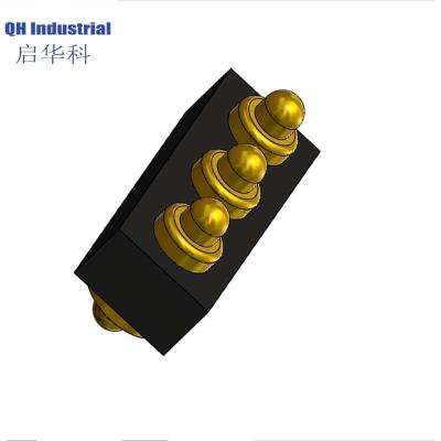 China Fabrik Pogopin Stecker Kontaktstecker Chinesische Hochstrom-Federkamera Goldene DC 12V 3A Max Lade-Pogo-Pin zu verkaufen