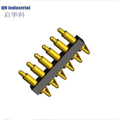 중국 포고 핀 커넥터 포고핀 배터리 스프링 충전 접촉 직각 PCB 2 3 4 5 6 7 8 9 10 12 14 15 포고 핀 판매용