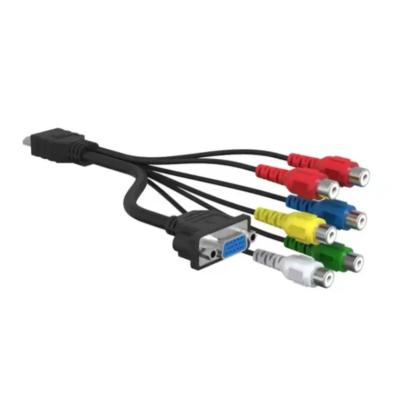 China Neuer Stil 1080p HDMI zu RCA AV 6RCA Konverter Video Audio Adapter Kabel für PC, Laptop, HDTV, DVD, VHC VCR zu verkaufen