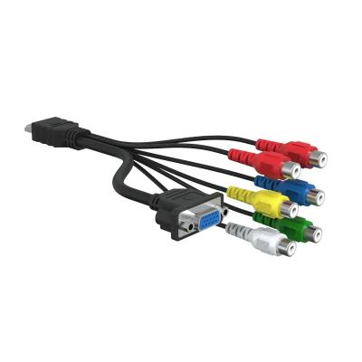 Chine Cable audio vidéo AV à RCA pour les jeux multi-composants personnalisés Marque de télévision PS2 PS3 Play Station 6 RCA AV Cable Console Jeu de jeu à vendre