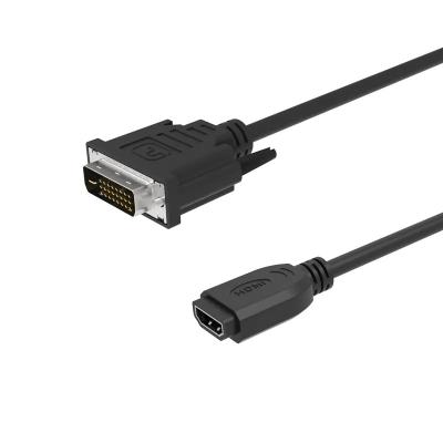 China HDMI to DVI 24+1 Cable HDMI 2.0 Cord Compatible for Portable Monitor HDTV Camera Projector Laptop Computer for sale