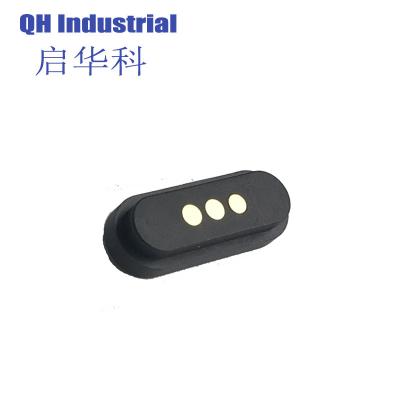 China 3Pin Waterproof Battery Connector Magnetic Micro Singapore USB Connectors Waterproof Battery magnetic pogo pin for sale