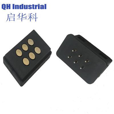 China 6Pin Russian Federation Adapter Connector Magnetic spring loaded pin Charger Magnetic Usb Connector for sale