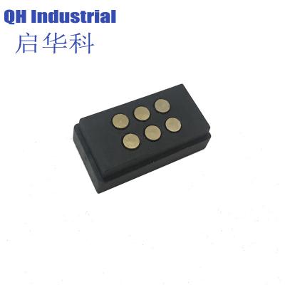 China 6Pin United States Amphenol Connector Magnetic Power Connector Magnetic spring loaded pin To Usb for sale