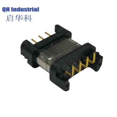 China Neigung männlich-weibliche 2Amp 600gf magnetische Pogo 4Pin 2.54mm Pin-Ladegerät-Verbindungsstücke zu verkaufen