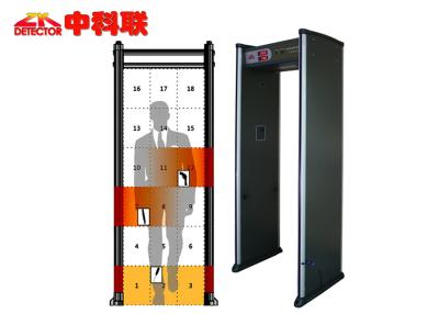 China 18 sensibilidade ajustável do detector de metais 100units do quadro de porta das áreas da exploração à venda