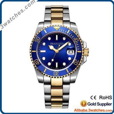 China Japan Movement 20atm Stainless Steel Strap Date Brand Blue Dial Automatic Rotating Ceramic Bezel Waterproof Diver Men's Watches for sale