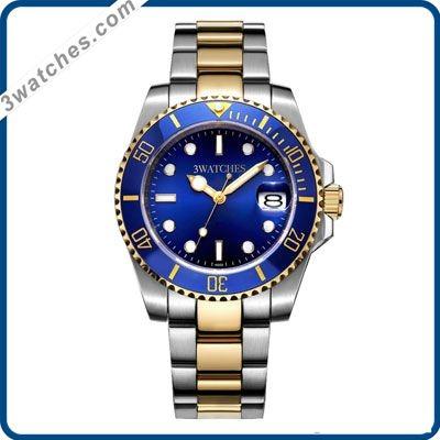 China Japan Movement 20atm Stainless Steel Strap Date Brand Blue Dial Automatic Rotating Ceramic Bezel Waterproof Diver Men's Watches for sale