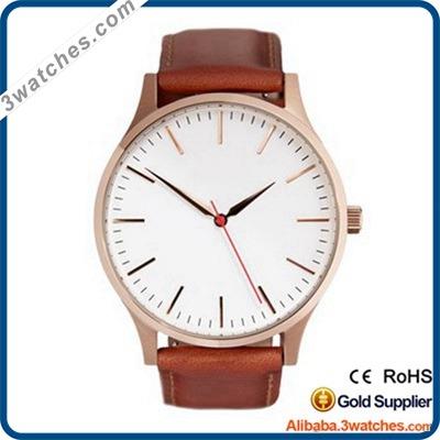 China Clean alarm brand logo fashion wristwatches Japan stainless steel movement waterproof quartz watch for sale