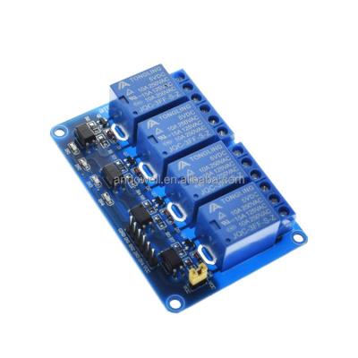 China / 4 Channel Relay Module With Optical Coupler Isolation Actuator Low Level Development Board for sale