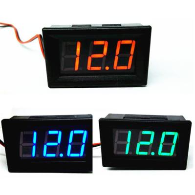 China / 0.36 Inch 2 3 Digit Voltmeter 4.5V-30V DC Digital Display Cable Voltmeter for sale