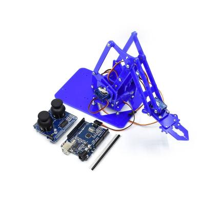 China / SG90 MG90S 4 DOF Robot Acrylic Kit Manipulator Robot Arm Electronic Study Kit for DIY for sale