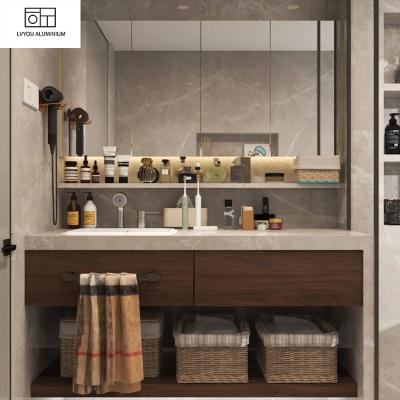 China Customized New Style Furniture Wash Basin Vanity Eco-friendly Waterproof Bathroom Cabinets For Home Design for sale