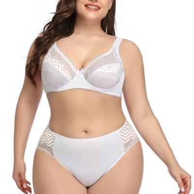 China Girl Panties Set Plus Size Underwear Lace Bralettes And Panties Set Women Lingerie for sale