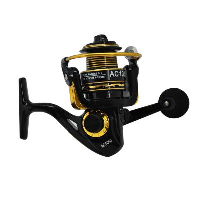 China Aluminum Stock Spinning Sea Fishing Reel 6000 Gold Color And Red Color for sale