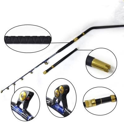 China Fishing Rods Stick 130lbs Fishing Rod 6' 6 Section Corrosion Resistant Travel 2 Fishing Rod Super Ugly Hard Searock for sale