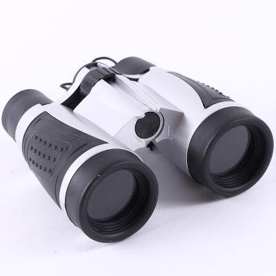 China Environmentally Friendly Toy Boys and Girls ABS Silver Color Telescope Outdoor Observation Toy Binoculars Kids for sale