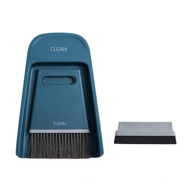 China With Window Scraper Furniture Desk Cleaning Brush With Head Mini Broom Dustpan Set Portable Window Scraper Replacement for sale