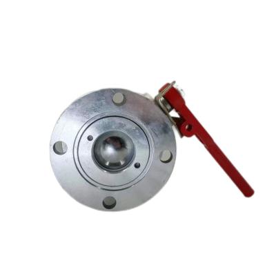 China Ball valve fixed around flange ball valve, sanitation sprinkler, suction and sewage truck ball valve for sale