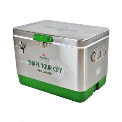 China Stainless Steel 50L Outdoor Wine Chest Beer Ice Cooler Box for sale