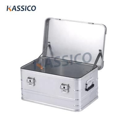 China Lightweight Outdoor KASSICO Adventure Aluminum Trunk Boxcar Cargo Camping Traveling Storage Case for sale