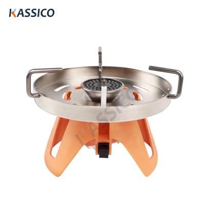 China Portable Folding Picnic BBQ Gas Stove Fast Boiling Outdoor Camping Stove for sale