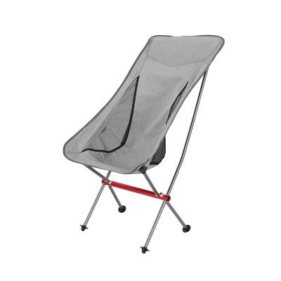 China 7075 Aluminum Aluminum High Back Folding Chair Outdoor Portable Camping Beach Chair for sale