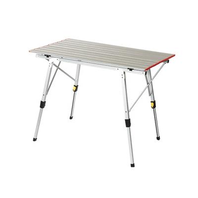 China Picnic Camping Outdoor Portable Folding Table With Height Adjustable Aluminum Roll Up Table for sale