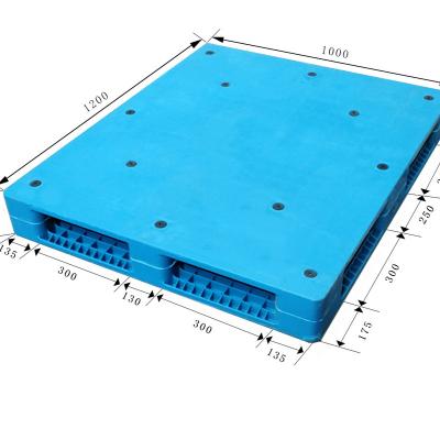 China Warehouse Storage System Heavy Duty Double Sided 1200*1000*150mm Plastic Pallet Without Steel Tube Chinese Manufacturer for sale